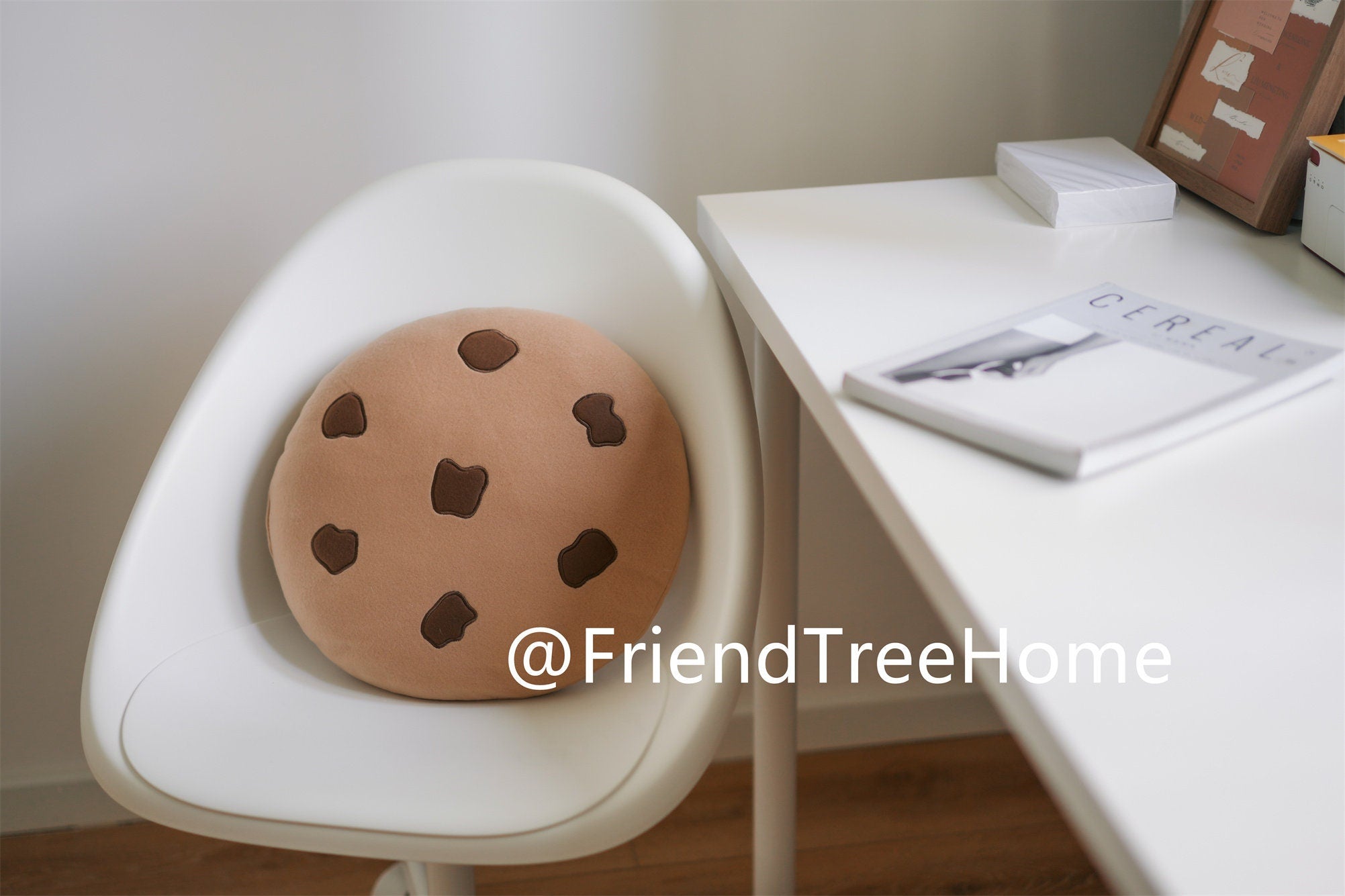 Small size round chair back cushion / cookie cushion