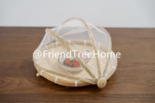 Natural bamboo food cover  - party bread cover